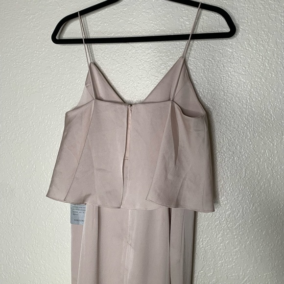 Shona Joy Luxe Frill Tulip Hem Cocktail Women Dress Slim Blush Pink Size 4 - Picture 9 of 13